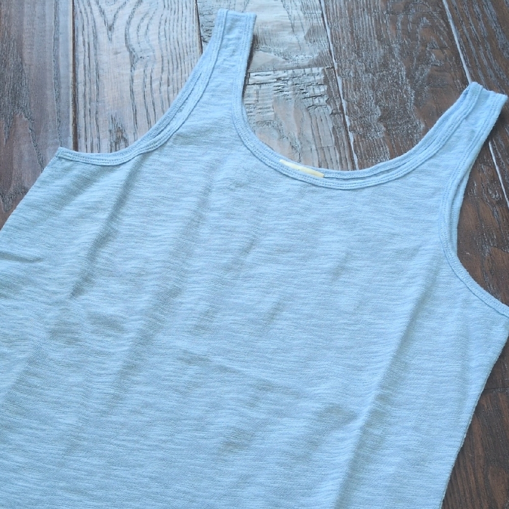 SUNDANCE I NWT Sky Blue Ultimate Airy Slub Cotton Cami Tank Top, XL - Picture 3 of 8